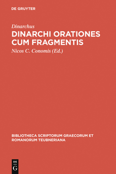 Hardcover Dinarchi Orationes Cum Fragmentis [Greek, Ancient (To 1453)] Book