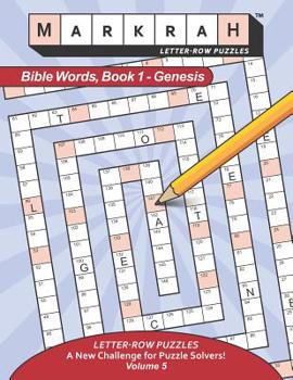 Paperback MARKRAH LETTER-ROW PUZZLES Bible Words, Book 1 - Genesis Book