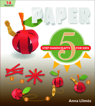 Hardcover Paper: 5-Step Handicrafts for Kids Book