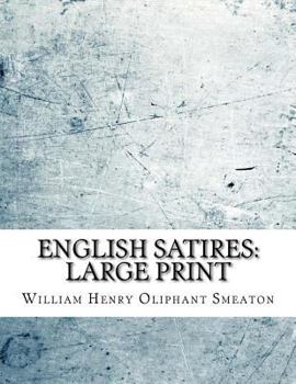 Paperback English Satires: Large Print [Large Print] Book