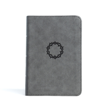 Imitation Leather CSB Large Print Compact Reference Bible, Stone Leathertouch Book