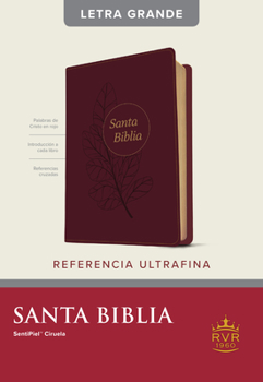 Imitation Leather Santa Biblia Rvr60, Edición de Referencia Ultrafina, Letra Grande (Sentipiel, Ciruela, Letra Roja) [Spanish] [Large Print] Book