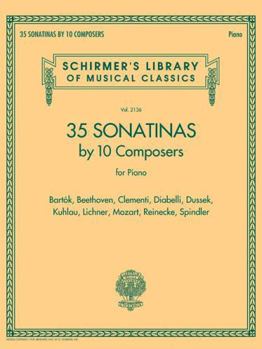 Paperback 35 Sonatinas by 10 Composers for Piano: Schirmer's Library of Musical Classics Volume 2136 Book