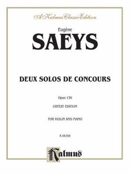 Paperback Deux Solos de Concours, Opus 130: Urtext Edition for Violin and Piano Book