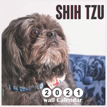 Paperback Shih Tzu 2021 Wall Calendar: 18 Monthly Square Calendar 2021 Book