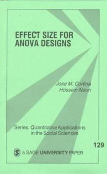 Paperback Effect Size for Anova Designs Book