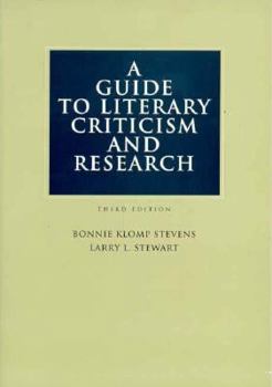 Paperback A Guide to Literary Criticism and Research Book