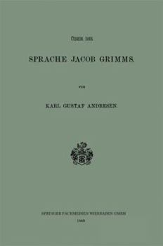 Paperback Über Die Sprache Jacob Grimms [German] Book