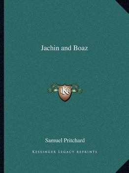 Paperback Jachin and Boaz Book