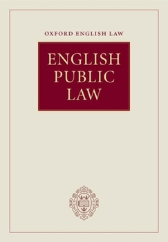 Hardcover English Public Law Book
