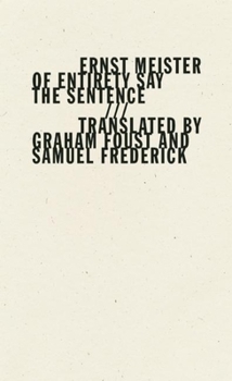 Paperback Of Entirety Say the Sentence Book