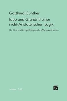 Paperback Idee und Grundriss einer nicht-Aristotelischen Logik [German] Book