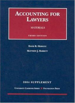 Paperback 2004 Supplement to Accounting for Lawyers Book