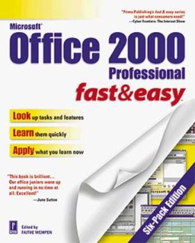 Paperback Office 2000 Professional Fast and Easy Book
