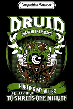 Paperback Composition Notebook: WoW Druid Class Gaming s Journal/Notebook Blank Lined Ruled 6x9 100 Pages Book