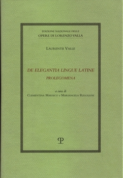 Hardcover de Elegantia Lingue Latine Prolegomena [Italian] Book