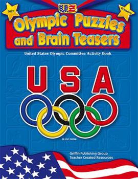 Paperback U.S. Olympic Puzzles and Brain Teasers: Primary Book