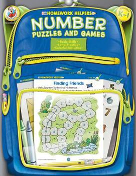 Paperback Number Puzzles and Games, Grades K - 1 Book