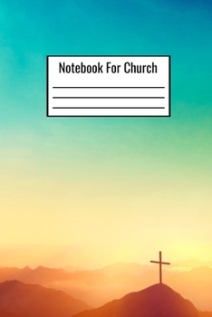 Paperback Notebook For Church: Church Notebook To Write Down Notes And Bible Verses Book