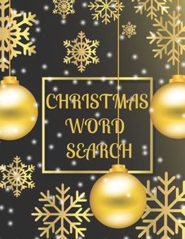 Paperback Christmas Word Search: A Fun Activity Book for Kids or Adults with Solutions Large Print Book