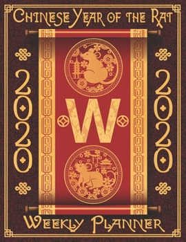 2020 Weekly Planner - Chinese Zodiac Year of the Rat Monogram Initial Letter "W": Astrology 12-Month Large Print Letter-Sized A4 Schedule Organizer by ... in USA (2020 Chinese Zodiac Year of the Rat)
