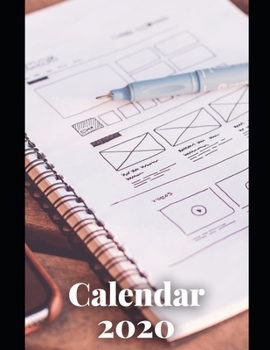 Designer Calendar 2020: Calendar Weekly Planer 2020 Logbook Diary Gift Todo Memory Book Budget Planner Hobby Men, Woman, Girls & Boys 8.5 x 11 21.59 x 27.94 cm 57 Pages