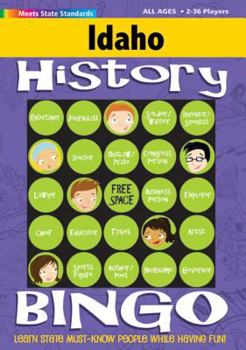 Hardcover Idaho History Bingo Game Book