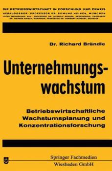 Paperback Unternehmungswachstum [German] Book