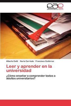 Paperback Leer y aprender en la universidad [Spanish] Book