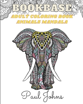 Paperback Bookbase Adult Coloring Book Animals Mandala Version Book