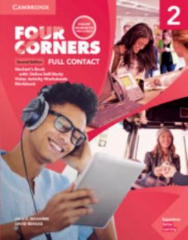 Paperback Four Corners Level 2 Super Value Pack (Full Contact with Self-Study and Online Workbook) Book