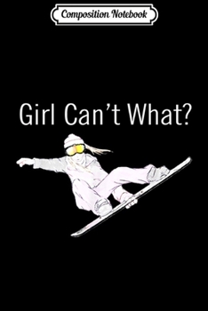 Composition Notebook: Girl Snowboarding Club Snowboarder Skier Sport Gift For Girl Journal/Notebook Blank Lined Ruled 6x9 100 Pages