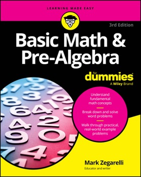 Paperback Basic Math & Pre-Algebra for Dummies Book