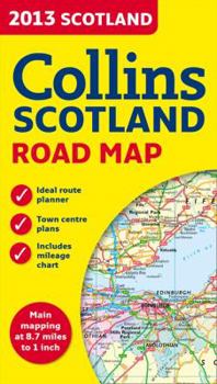Map 2013 Collins Map of Scotland Book