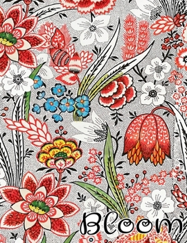 Paperback Bloom: A Floral Adult Coloring Book
