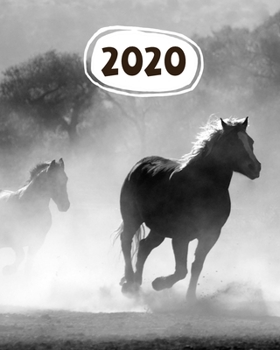 Paperback 2020: Weekly Planner - with Beautiful Horses on the cover and Horses on every page Book