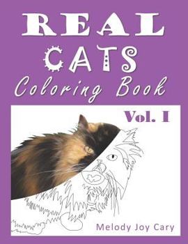 Real Cats Coloring Book : 50 Pages of Cats to Color for Adults or Kids