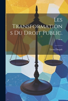 Paperback Les transformations du droit public. -- [French] Book