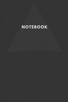 Paperback Notebook: Plain Gray Design Lined Notebook With Triangle On Cover Composition Book