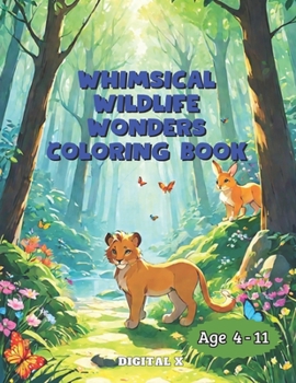 Paperback Whimsical Wildlife Wonders Coloring Book