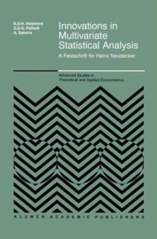 Hardcover Innovations in Multivariate Statistical Analysis: A Festschrift for Heinz Neudecker Book