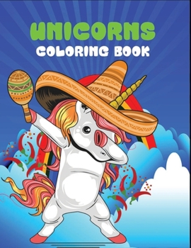 Paperback Unicorns coloring book: Kids Coloring Book with Beautiful Unicorn Designs for Relaxation, Stress Relief, 50 Inspiring Designs Book