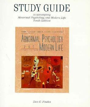 Paperback Study Guide to Accompany Abnormal Psychology and Modern Life 10e Book