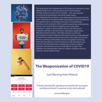 Paperback The Weaponisation of COVID19: Last Warning from History! Book