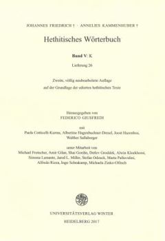 Paperback Hethitisches Worterbuch Band V: K (Lieferung 26) [German] Book