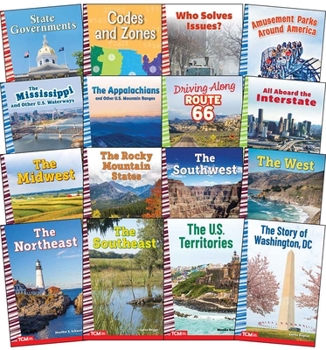 Around the United States Social Studies Readers 16-Book Set