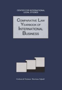 Hardcover Comparative Law Yearbook of International Business Book