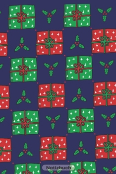 Notizbuch: Weihnachtsgeschenke Motiv | 110 Seiten  Journal liniertes Papier | glänzendes Softcover | Notizbuch, Rezeptebuch, Schreibheft, Geschenkidee (German Edition)
