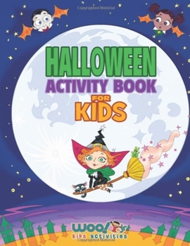 Paperback Halloween Activity Book for Kids Book