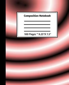 Composition Notebook: Dark Pink Circles